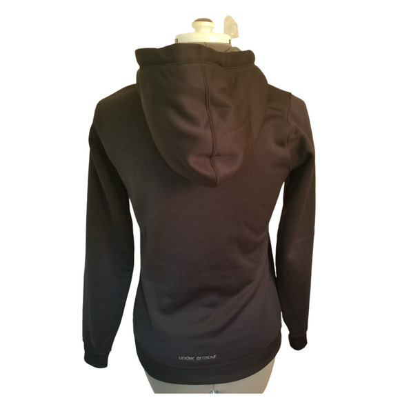 Under Armour Men’s Black Hoodie Pullover Size Small Length 26 in - Picture 3 of 7